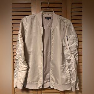 Elwood Beige Men’s Bomber Jacket